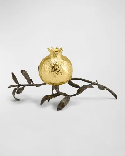 Michael Aram Pomegranate Vase Candleholder In Gold