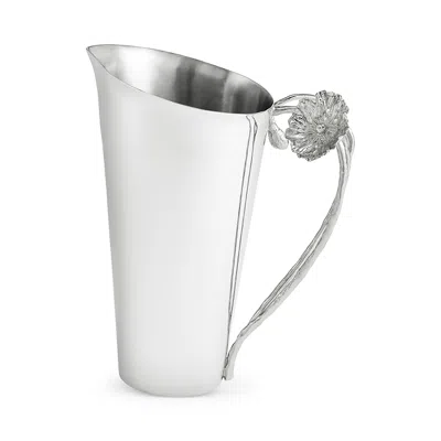 Michael Aram Poppy Pitcher In Silver