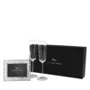 Michael Aram Reflective Champagne Flute & Heart Frame Set In Transparent