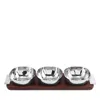 Michael Aram Reflective Triple Bowl In Metallic