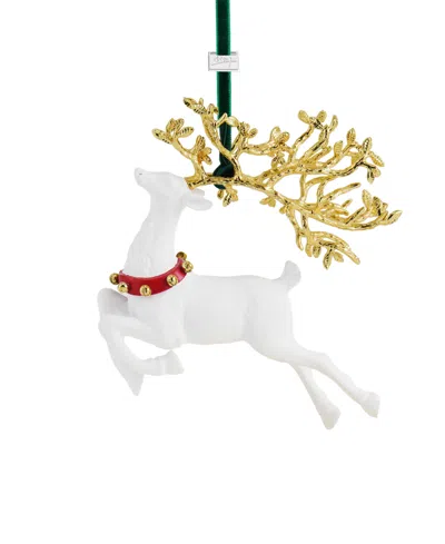 Michael Aram Reindeer Ornament In White