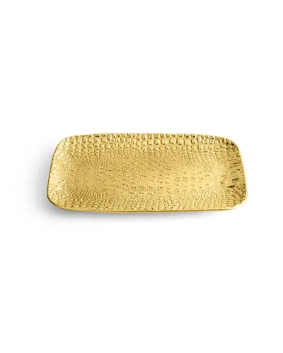 Michael Aram Safari Medium Tray In Gold