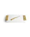 Michael Aram Safari Small Cheeseboard & Knife In White