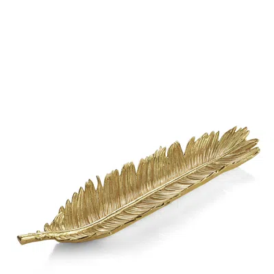 MICHAEL ARAM SAGO PALM GOLD BREAD PLATE