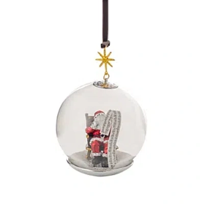 MICHAEL ARAM SANTA SNOW GLOBE ORNAMENT