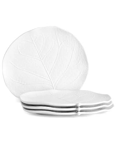 Michael Aram Set Of 4 Tibit Plates In White