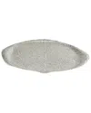 Michael Aram Shagreen Large Tray In Silver