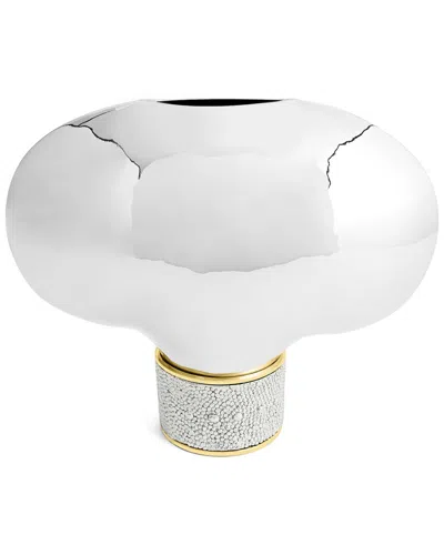 Michael Aram Shagreen Medium Vase In Silver