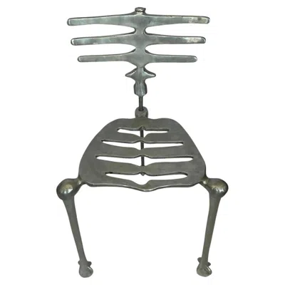 Pre-owned Michael Aram Signed Skeleton Chair Early Production In Gray