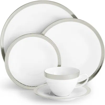 Michael Aram Silversmith 5-piece Porcelain Place Setting In White