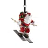 Michael Aram Skiing Santa Ornament In Red