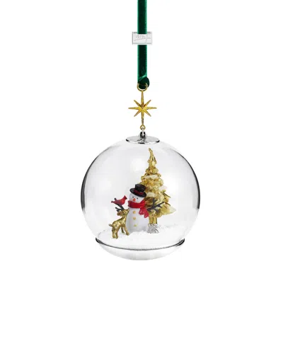 Michael Aram Snowman And Forest Friends Snow Globe Ornament In Multi