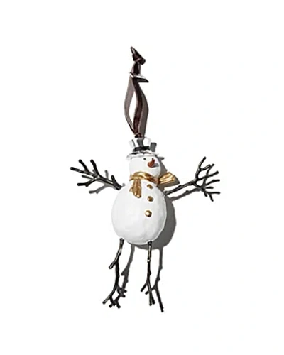 Michael Aram Snowman Ornament In White