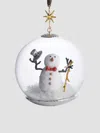 Michael Aram Snowman Snow Globe Ornament In Multi