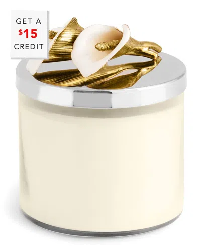 Michael Aram Calla Lily Three-wick Candle With $15 Credit In White