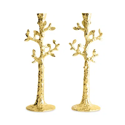 Michael Aram Tree Of Life Candle Holders, Set Of 2 In Gold