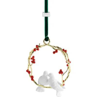 Michael Aram Turtle Doves Ceramic Ornament In Multi