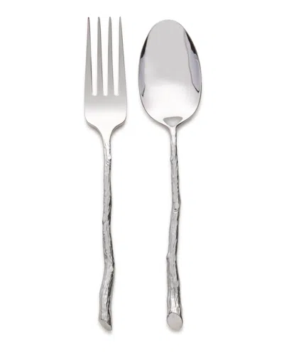 Michael Aram Butterfly Gingko Twig Servers In Silver