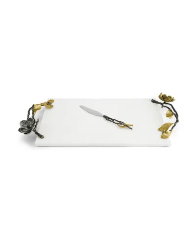 Michael Aram Vintage Bloom Extra Large Cheese Board With Knife