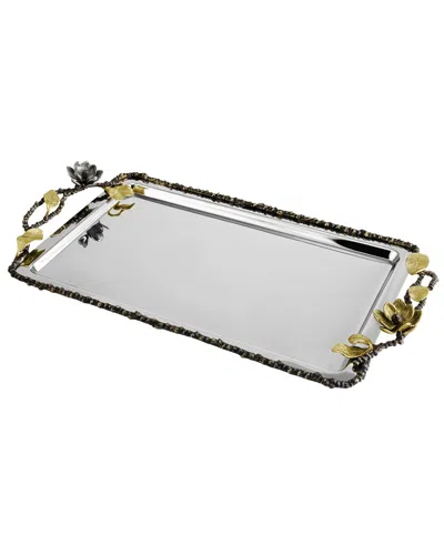 Michael Aram Vintage Bloom Tray In Silver