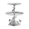 Michael Aram White Orchid Two-tier Etagere In Silver