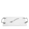 Michael Aram White Orchid Cheese Board With Knife In White