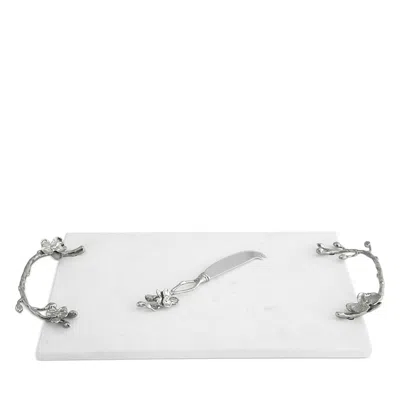 Michael Aram White Orchid Cheese Board With Knife
