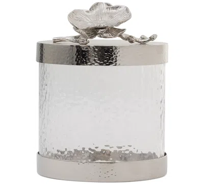 Michael Aram White Orchid Extra Small Canister In Silver