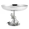 Michael Aram White Orchid Footed Centerpiece Bowl In Metallic