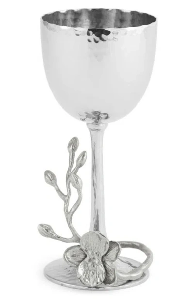 Michael Aram White Orchid Kiddush Cup In Silver