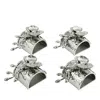 Michael Aram White Orchid Napkin Rings In Metallic