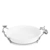 Michael Aram White Orchid Pie Plate In Silver