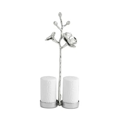 Michael Aram White Orchid Salt & Pepper Set In Silver
