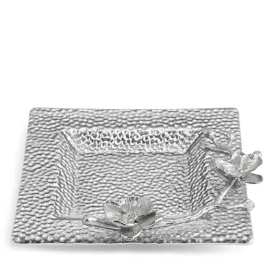 Michael Aram White Orchid Snack Dish In Stainless Steel