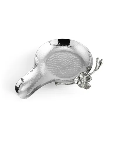 Michael Aram White Orchid Spoon Rest In Stainless Steel