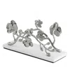 Michael Aram White Orchid Vertical Napkin Holder In Silver