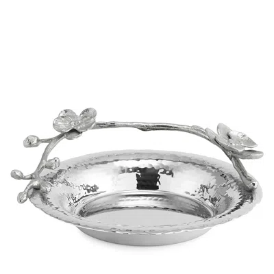 Michael Aram White Orchid Wine Coaster In Stainless Steel