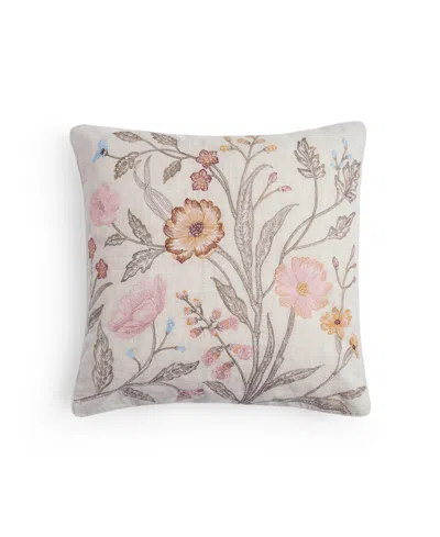 Michael Aram Wildflower Botanical Decorative Pillow, 20" X 20" In White