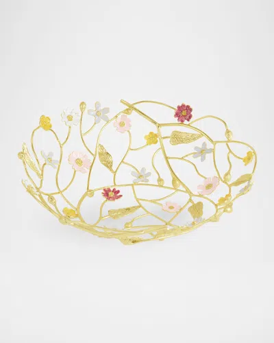 Michael Aram Wildflower Bread Basket In Gold