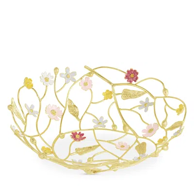 Michael Aram Wildflower Bread Basket In Gold