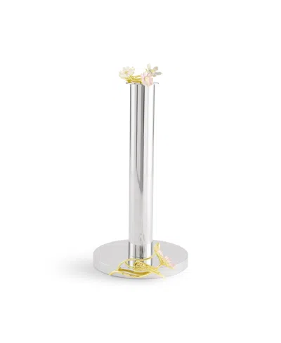 Michael Aram Wildflower Paper Towel Holder In Silver