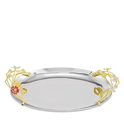 Michael Aram Wildflower Small Tray In Silver