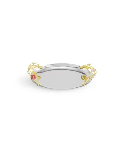 Michael Aram Wildflower Small Tray In Silver