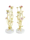 Michael Aram Wildflowers 2-piece Candleholder Set