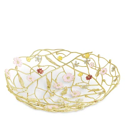 Michael Aram Wildflowers Basket In Gold