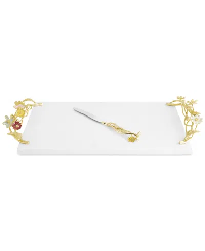 Michael Aram Wildflowers Cheeseboard With Knife In No Color