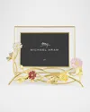 Michael Aram Wildflowers Enameled White Photo Frame, 4 X 6 In Multi