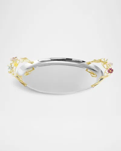 MICHAEL ARAM WILDFLOWERS OVAL TRAY