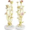Michael Aram Wildflowers 2-piece Candleholder Set In Gold