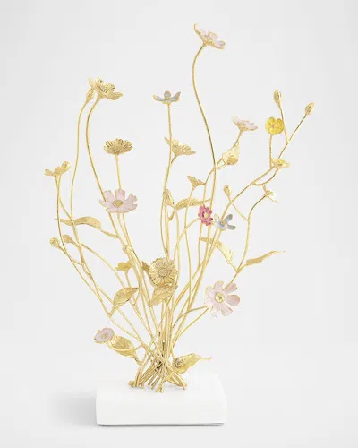 Michael Aram Wildflowers Tabletop Sculpture In Gold